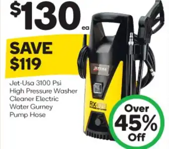 Woolworths Jet-Usa 3100 Psi High Pressure Washer Cleaner Electric Water Gurney Pump Hose offer
