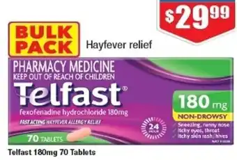 Chemist Warehouse Telfast 180ml 70 Tablets offer