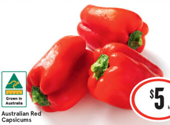 IGA Australian Red Capsicums offer