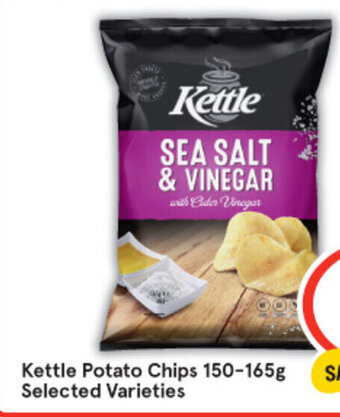 IGA Kettle Potato Chips 150-165g Selected Varieties offer