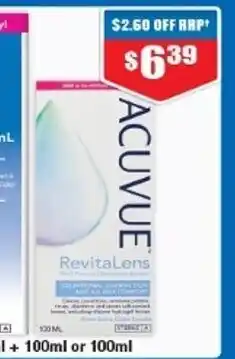 Acuvue Revitalents Solution 100ml