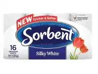 Chemist Warehouse Sorbent Toilet Tissue Silky White 16 Rolls offer