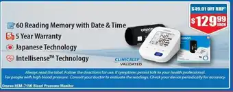 Chemist Warehouse Omron HEM-7156 Blood Pressure Monitor offer