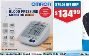 Omron Automatic Blood Pressure Monitor HEM-7322