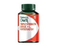 Nature’s Own Triple Strength Garlic + C, Horseradish 100 Tablets
