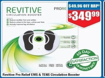 Chemist Warehouse Revitive Pro Relief EMS & TENS Circulation Booster offer