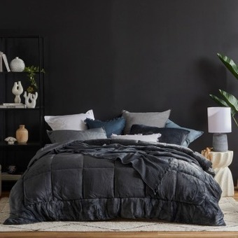 Pillow Talk Cosy cube charcoal comforter set by m.u.s.e. offer