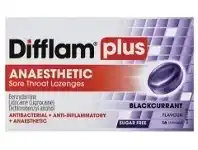 Difflam Plus Lozenges Blackcurrant 16 Pack