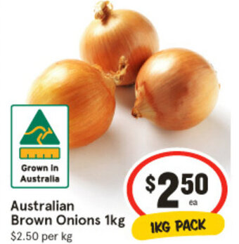 IGA Australian Brown Onions 1kg offer