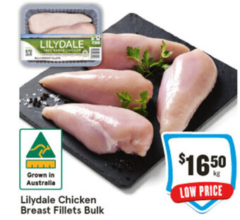 Lilydale Chicken Breast Fillets Bulk