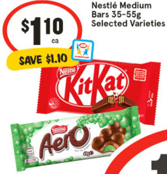 IGA Nestlé Medium Bars 35-55g Selected Varieties offer