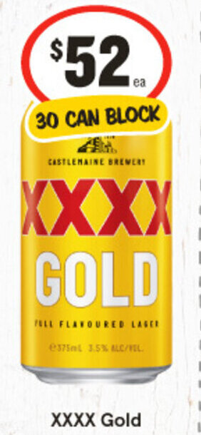 IGA XXXX Gold offer