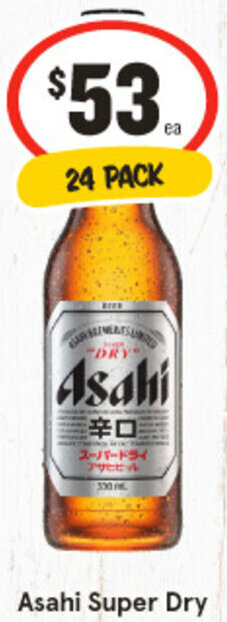 IGA Asahi Super Dry 24 PACK offer