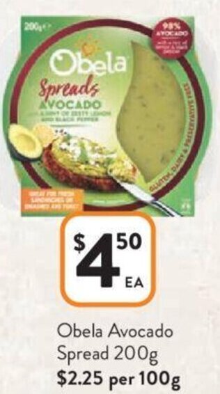 Obela Avocado Spread 200g