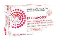 ePharmacy Ferropods Iron & Vitamin C 30 Capsules offer