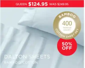 DALTON SHEETS BAMBOO/COTTON