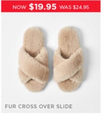 FUR CROSS OVER SLIDE