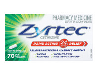 ePharmacy Zyrtec 10mg 70 Tablets Exclusive Size offer