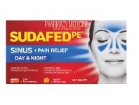 Chemist Warehouse Sudafed PE Sinus + Pain Relief Day & Night 48 Tablets offer