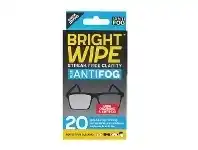 Chemist Warehouse Bright Wipe Lens Cleaning Antifog Wipes 20 Pack offer