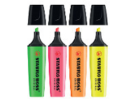 Officeworks Stabilo 4 Pack Boss Highlighters offer