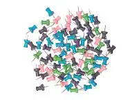 Officeworks Otto 80 Pack Wooden Push Pins offer