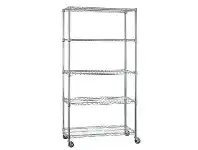 J.Burrows 5 Tier Wire Shelving Unit