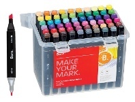 Officeworks Born 60 Pack Dual-Tip Art Markers offer