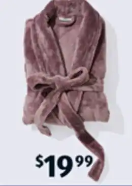 ALDI Women's Recycled Polyester Fleece Robe offer