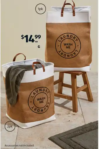 ALDI G Laundry Hamper Assortmen offer