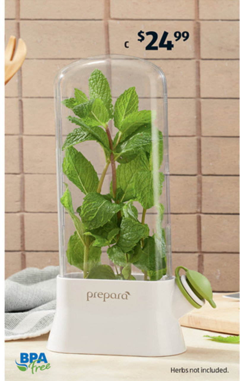 C Prepara Herb Savor Eco Pod Keeps herbs fresh offer at ALDI