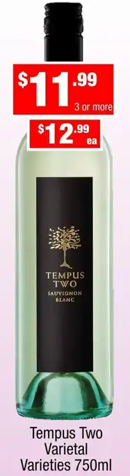 Liquor Stax TEMPUS TWO Tempus Two Varietal Varieties 750ml offer