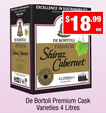 Liquor Stax De Bortoli Premium Cask Varieties 4 Litres offer