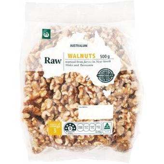 Australian raw walnuts 500g pack