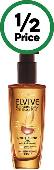 Woolworths L'oreal extraordinary oil hair treatment 100ml offer