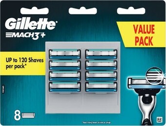 Woolworths Gillette mach3+ blades pk 12 offer