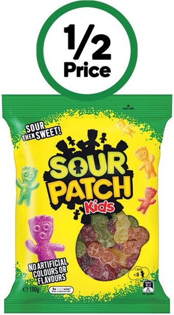Woolworths Sour patch kids 190g offer