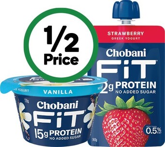Woolworths Chobani fit high protein yogurt pot or pouch 140-170g – from the fridge offer
