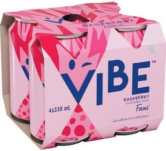 Woolworths Vibe soft drink 4 x 330ml offer