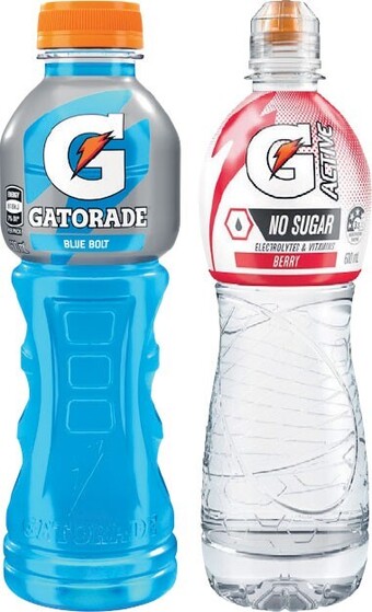 Woolworths Gatorade sports drink or g-active flavoured water 600ml offer