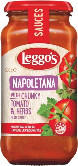 Woolworths Leggo’s pasta sauce 500g offer