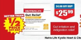 Chemist Warehouse Nutra-Life Gut Relief offer
