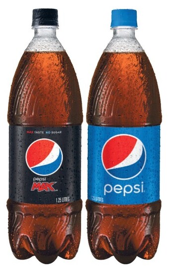 Coles Pepsi, solo or sunkist soft drink 1.25 litre offer
