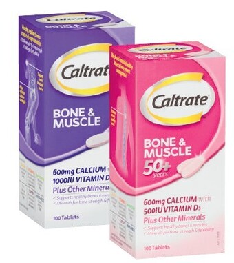 Coles Caltrate bone & muscle health or bone & muscle 50+ 100 pack offer