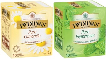Coles Twinings tea bags 10 pack offer