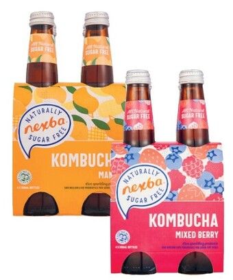 Coles Nexba kombucha 4x330ml offer