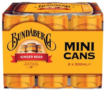 Coles Bundaberg mini cans 6x200ml offer