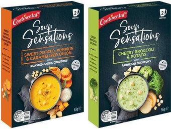 Coles Continental sensations soup 2 serve 40g-70g offer
