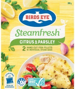 Coles Birds eye steamfresh fish 380g offer