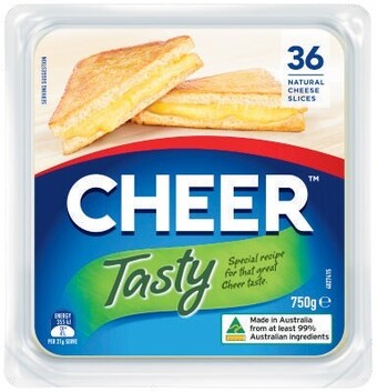 Coles Cheer cheese slices 750g offer